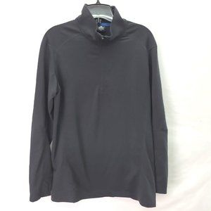 KUHL Men's Long Sleeve Quarter Zip Thermal Black - Size Small